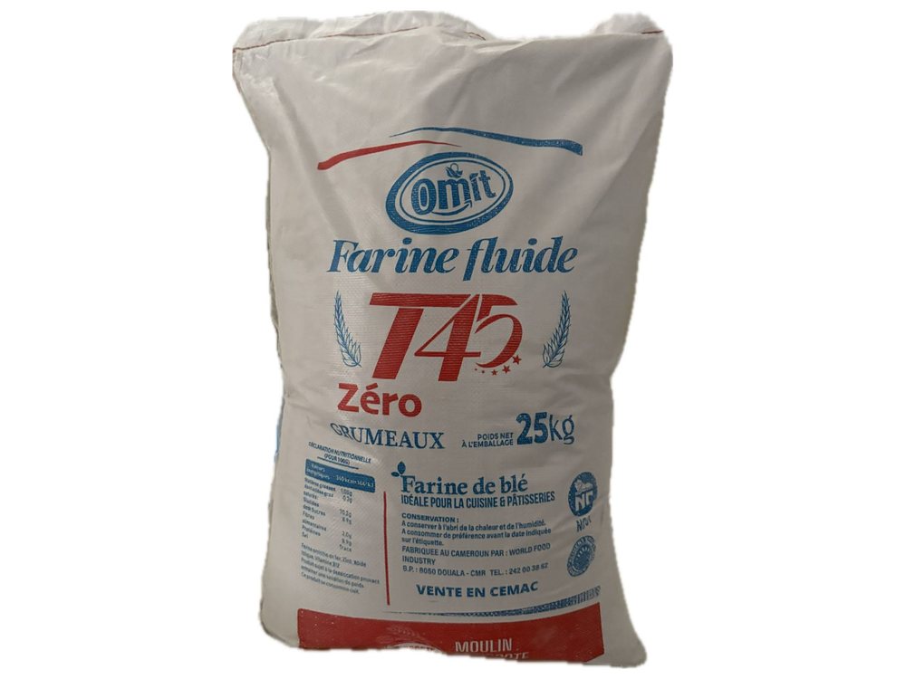 Sac de farine pâtissière T45 fleur blanche